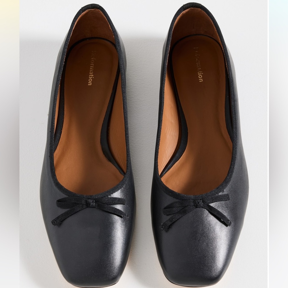 Reformation Paola Ballet Flat - leather